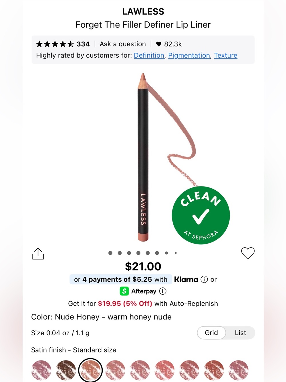 Lawless Forget the Filler Lip Liner - Nude Honey